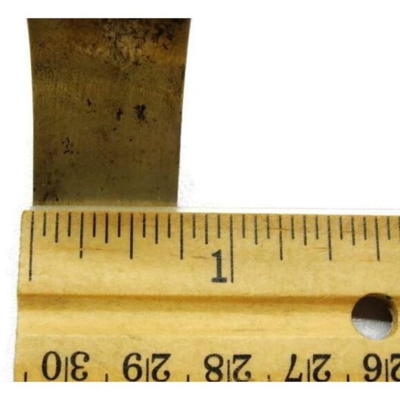 Danecraft Wide Cuff Bracelet Sterling Silver 925 Vintage Heavy Patina 3/4x2 1/2 - Picture 7 of 11